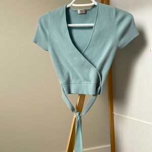 Aritzia wrap crop top